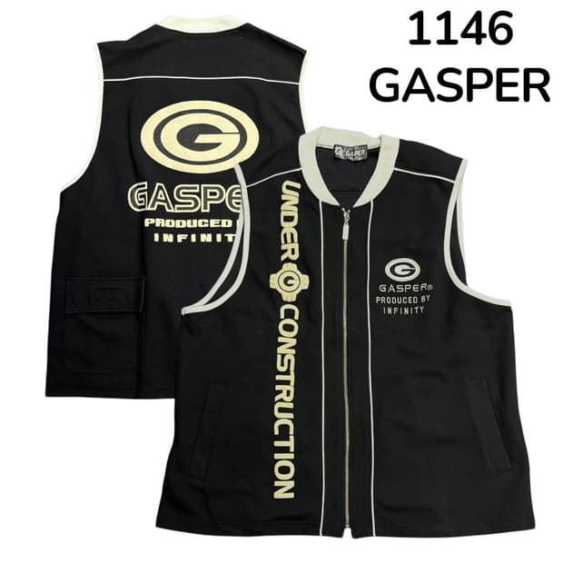 90s Gasper 올드스쿨 빅로고 베스트 조끼 