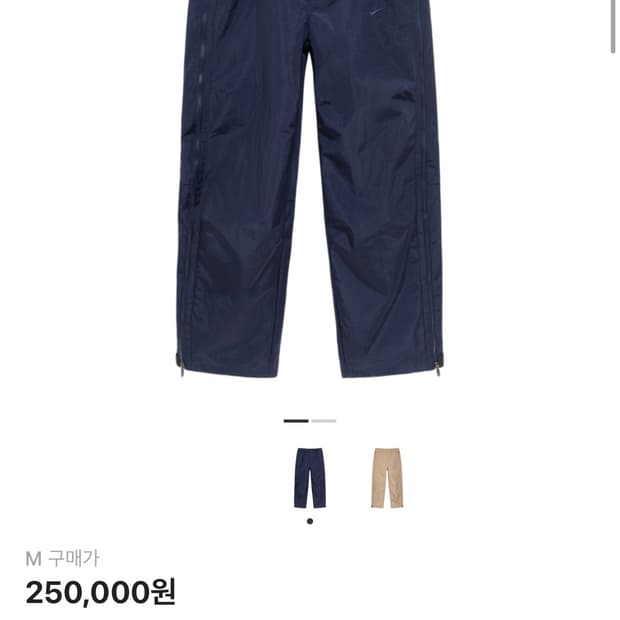 나이키 x 스투시 유틸리티 팬츠 옵시디언