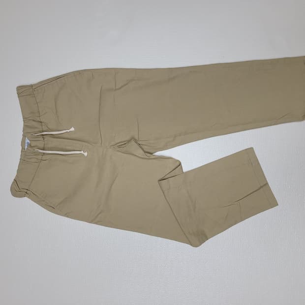 미쏘 MIXXO 여자 허리밴딩 면바지 28베이지