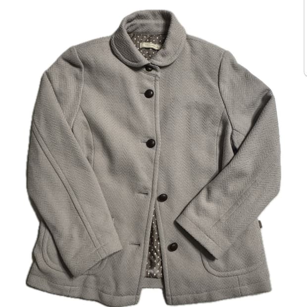 도트안감 회베이지 자켓