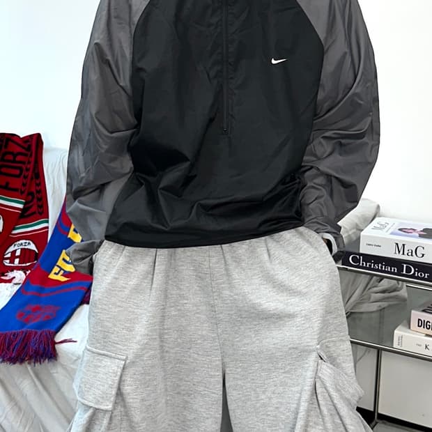 나이키 00s 블랙 그레이 웜업 2XL
