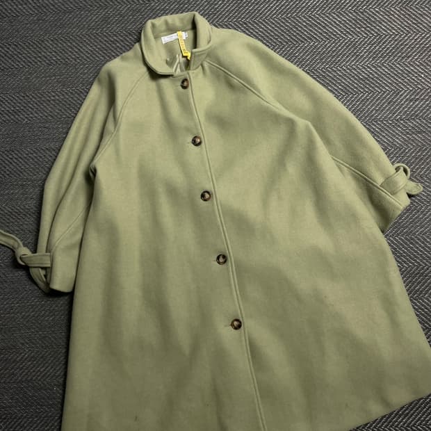 There she is 울 혼방 박시핏 롱 코트y 5329