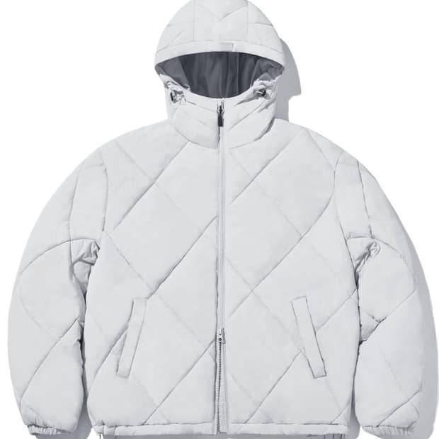 필루미네이트 에어로 윈드 후드 패딩 라이트그레이 S