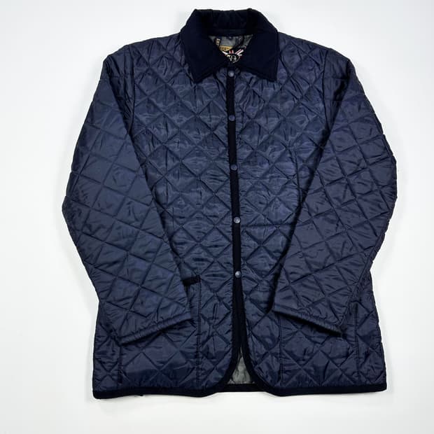 라벤햄 잉글랜드 클래식 코듀로이 카라 퀼팅자켓 네이비 XL