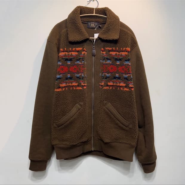 더블알엘 RRL Printed fleece jacket