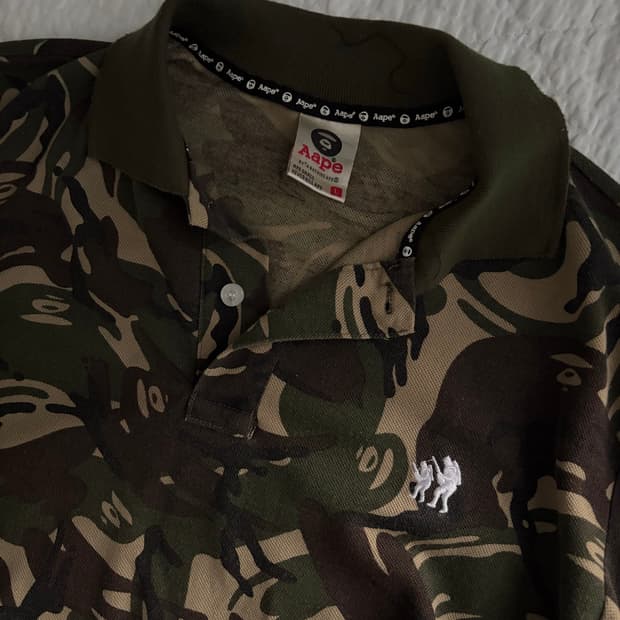 Aape 빈티지 에이프 카모 카라티