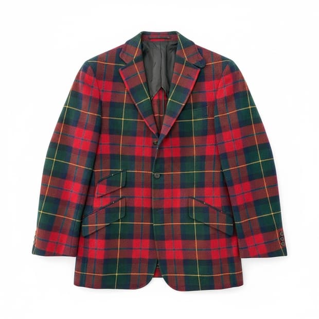 폴로 랄프로렌 이태리 메이드 울 체크 자켓 L