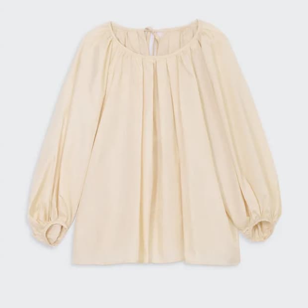 코스모스 cosmoss shirring blouse 베이지