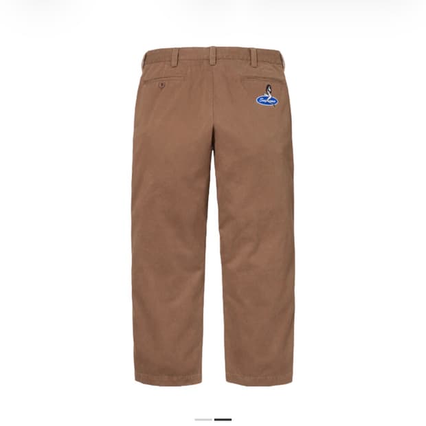 슈프림 25fw 핀업걸 치노팬츠 브라운