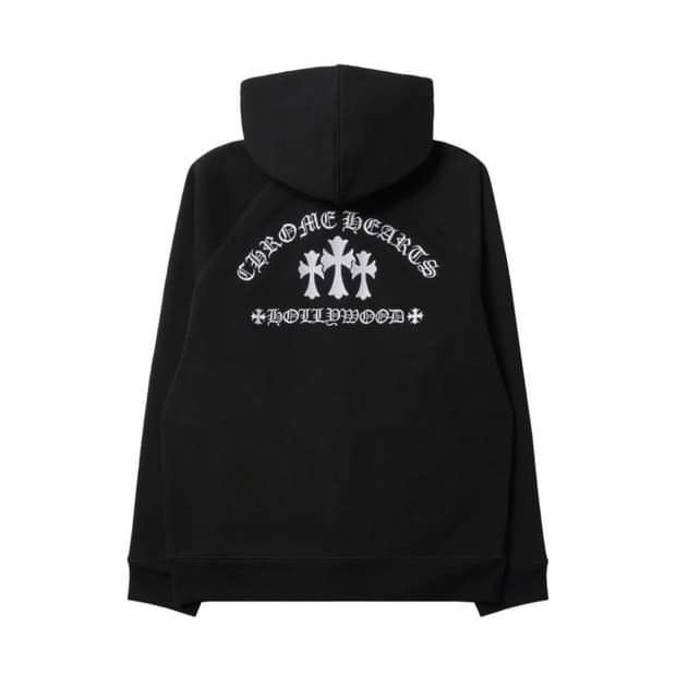 [M] 크롬하츠 세메터리 할리우드 후드집업 초판 블랙