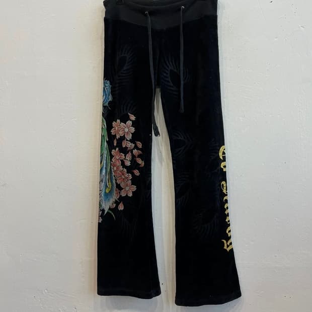 Ed hardy 에드하디 벨벳 팬츠 우먼즈