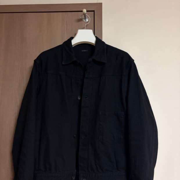 [2,1]23aw 코모리 블랙데님 자켓 팬츠 셋업