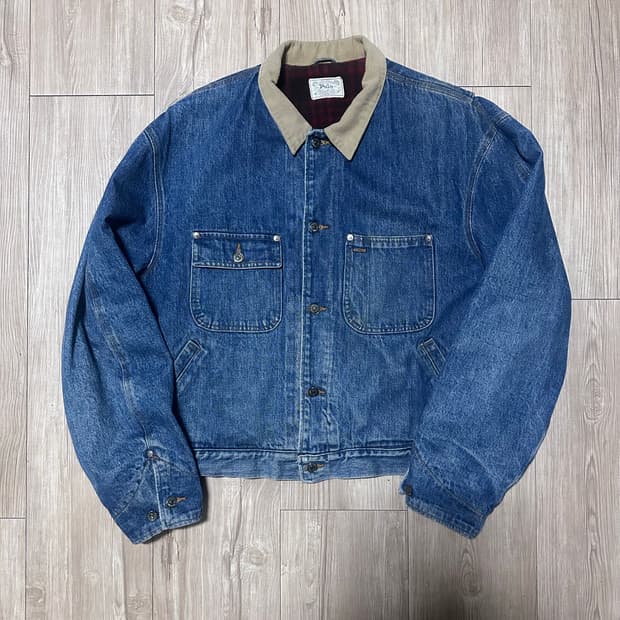 빈티지 폴로랄프로렌 90s 덩가리 데님 자켓 XL