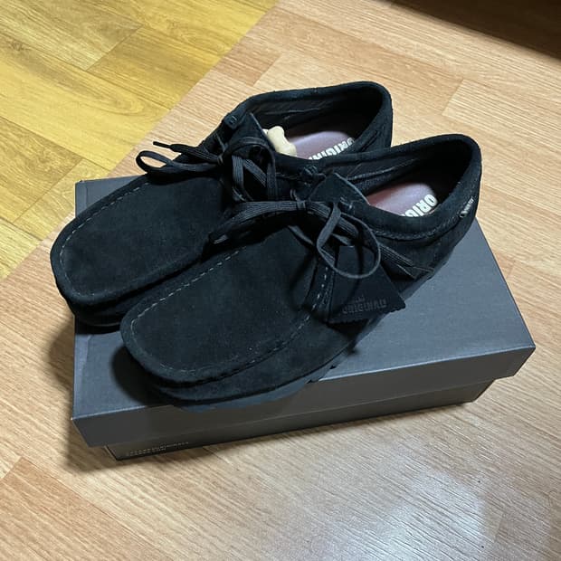 [UK 8.5, 270] 클락스 왈라비 gtx 고어텍스 / Black