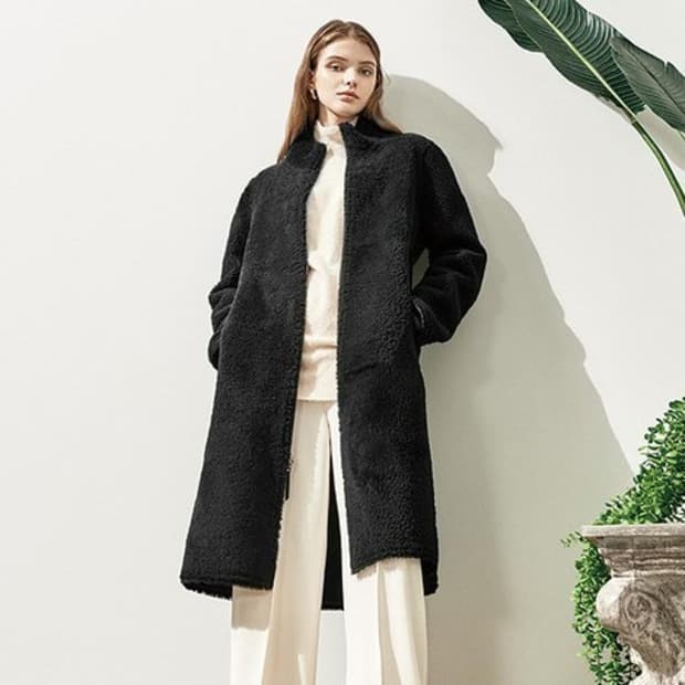 셀렙샵 컬리퍼 리버시블 무스탕