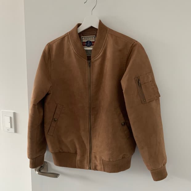 브라운 스웨이드 점퍼