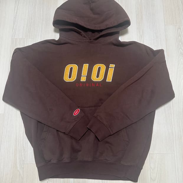 OiOi 브라운 후드티 L