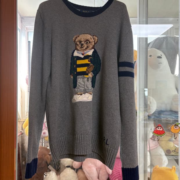 폴로 곰돌이 니트