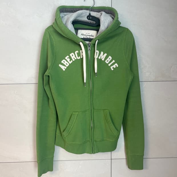 아베크롬비 스펠로고 말차 후드집업 [M]