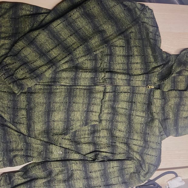 grunge neat two-way hoodie