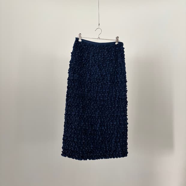 Textured Ruffle Skirt