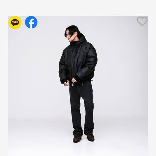 비범스 페이퍼 왁스 코팅 다운 점퍼