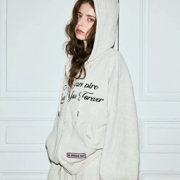 미스테리어스호텔 와플 후드집업