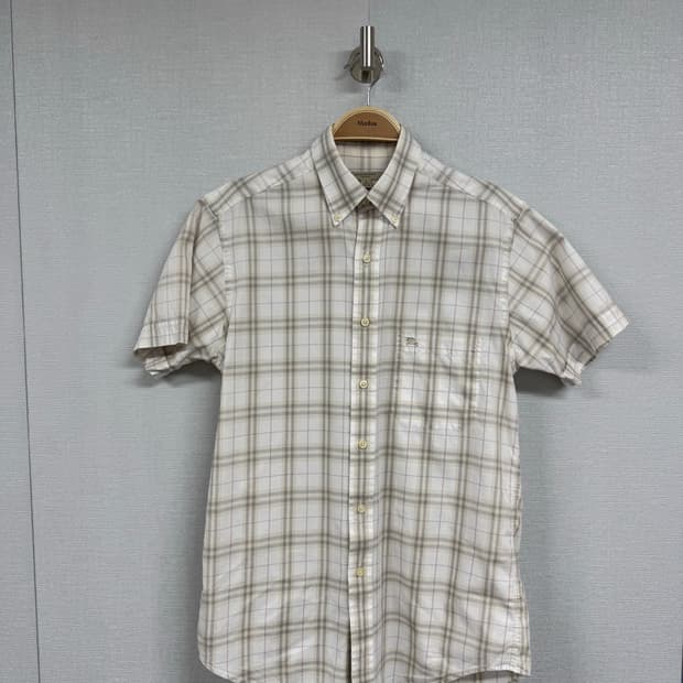 버버리 체크 반팔 셔츠