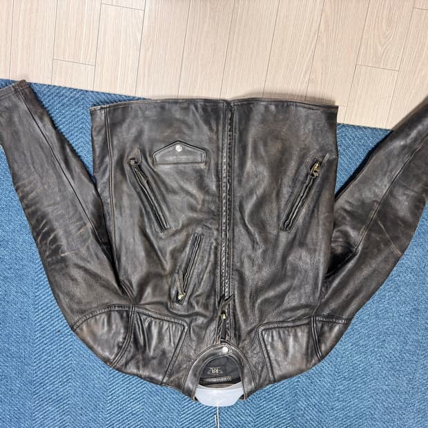 Rrl 모토 레더 자켓