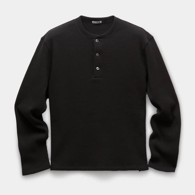 쿠어 와플 헨리넥 m사이즈