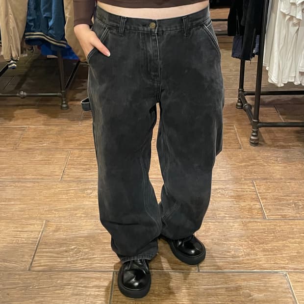 [HI] 빈티지 데님 팬츠 블랙