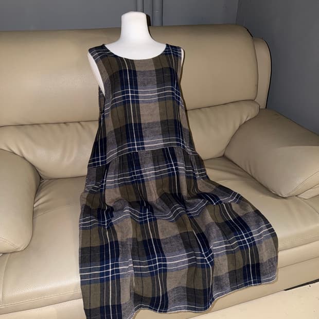 nerd check pattern one-piece