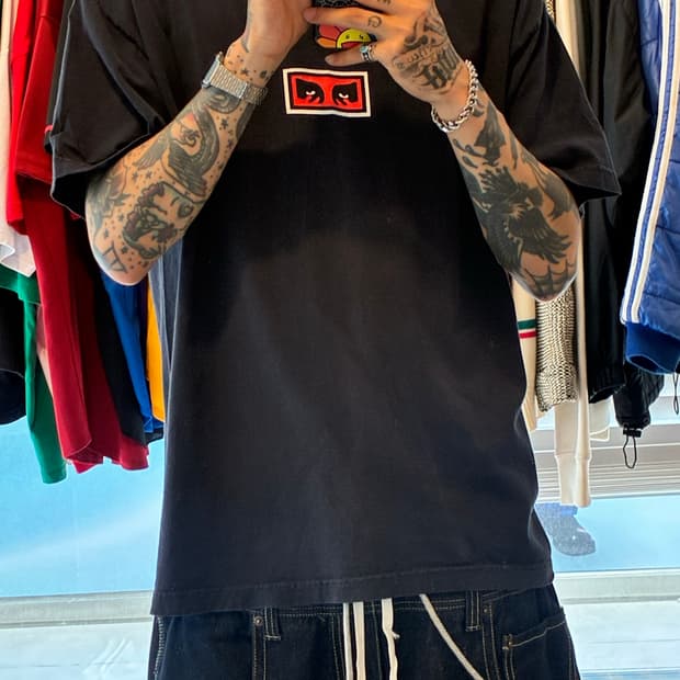 OBEY made in usa 박스로고 T