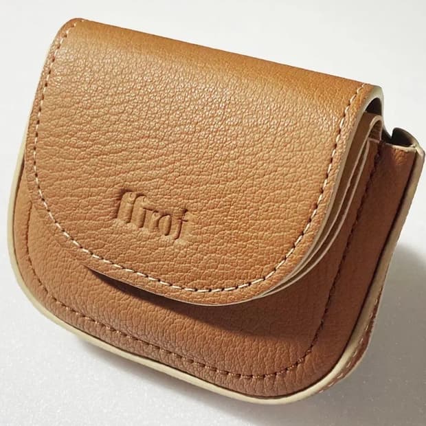 [정품] FFROI 프루아 폴 카드홀더 꼬냑 컴팩트 카드지갑