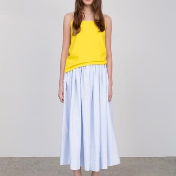 비아플레인 셔링 풀 스커트