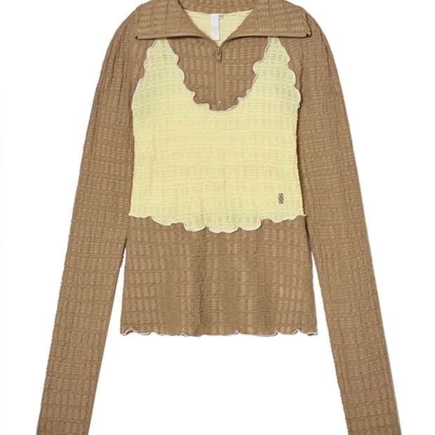 Kijun 하프 집업 저지 탑