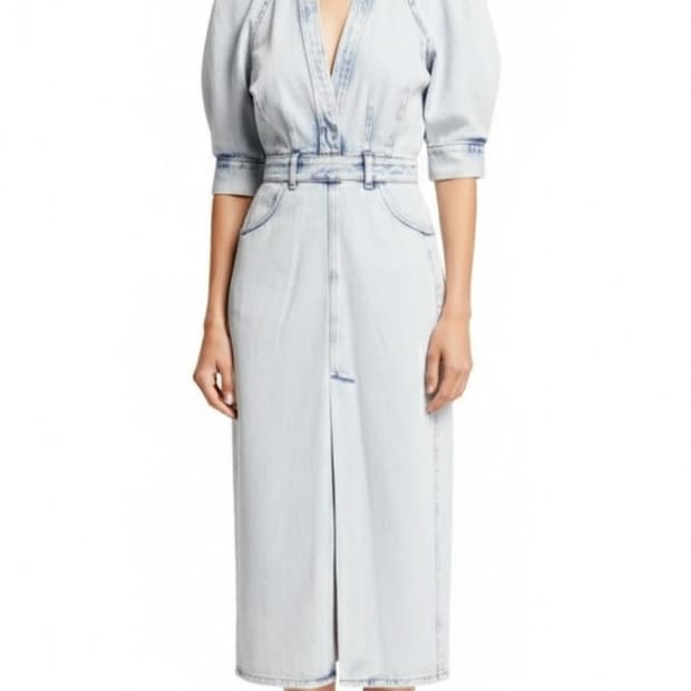 (USA)IRO 이로 아이스워싱 데님 원피스 44사이즈