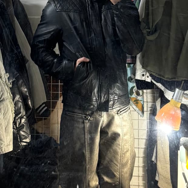 Compagnia Delle Pelli 이탈리안 레더 자켓 F11 46