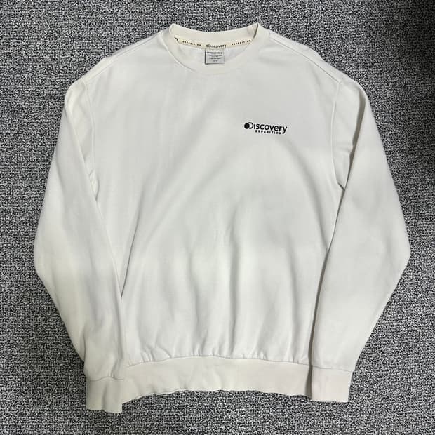 (100추천) 디스커버리 익스페디션 맨투맨 티셔츠 화이트