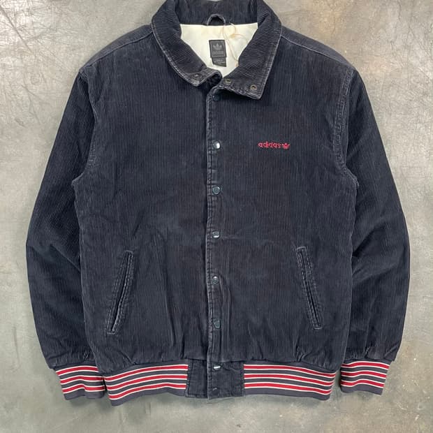 00s 아디다스 코듀로이 봄버 자켓