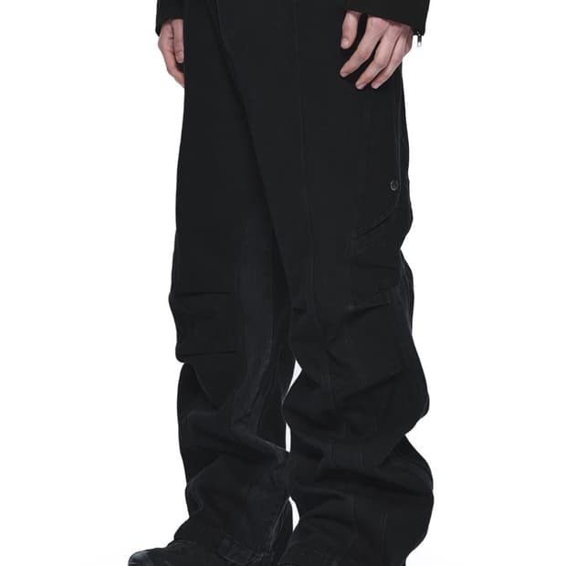 CORE:14 LEAF CARGO PANTS (BLACK)