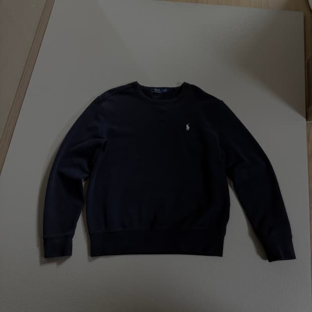 폴로 화이트포니 맨투맨 네이비