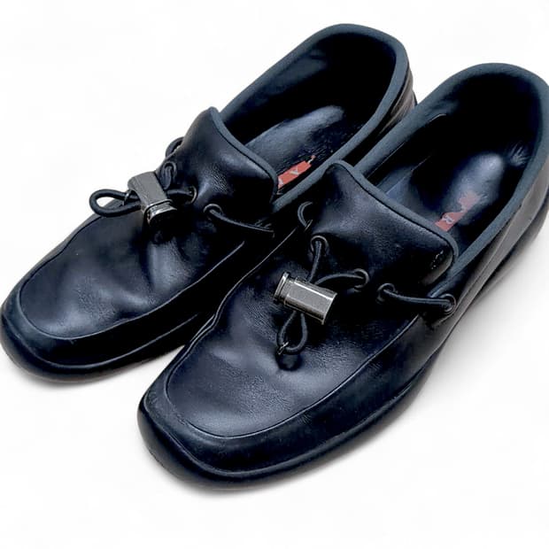 프라다 스포츠 아카이브 가죽 스니커즈 여성