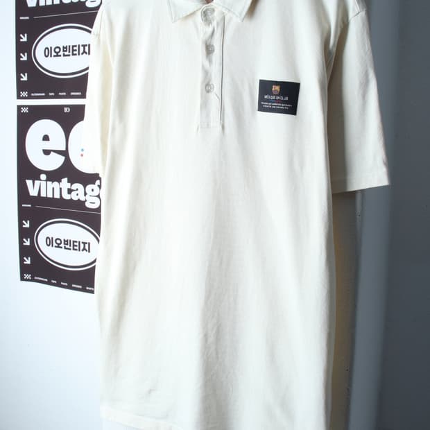 (L-XL) 브랜드빈티지 반팔 카라 티셔츠 FC바르셀로나-H36836