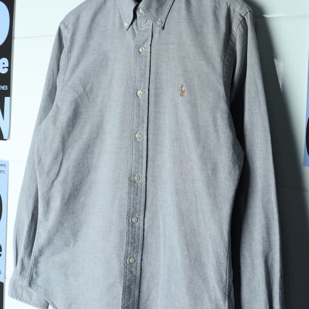(L-XL) 폴로 랄프로렌 셔츠 남방 USA 옥스포드 그레이-H33302