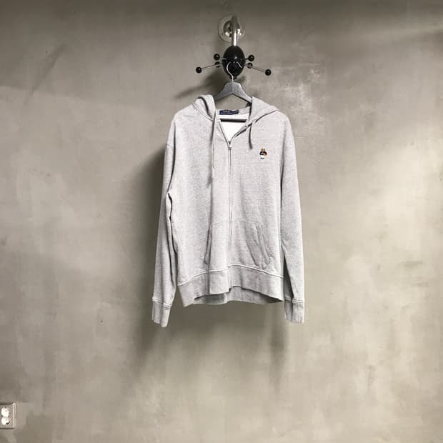 폴로 랄프로렌 후드집업 그레이 XL