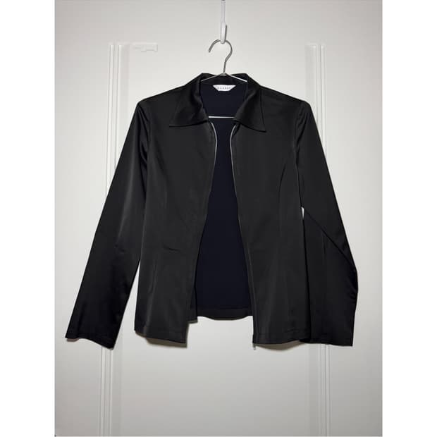 일본빈티지 블랙 텐션 셔츠자켓