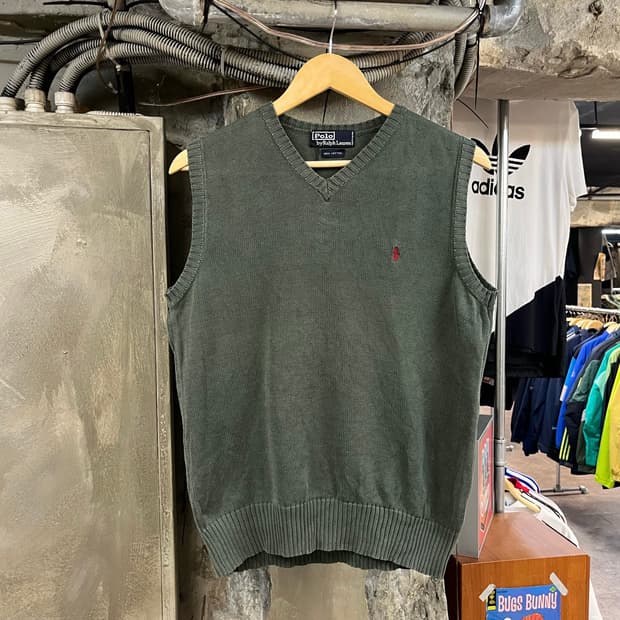 폴로 랄프로렌 니트 베스트 카키 #csz2762