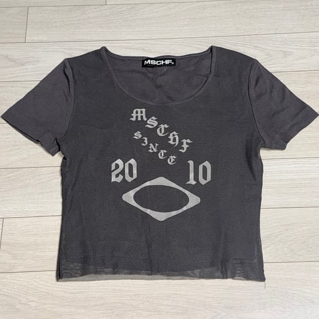 미스치프 시어 메쉬 탑