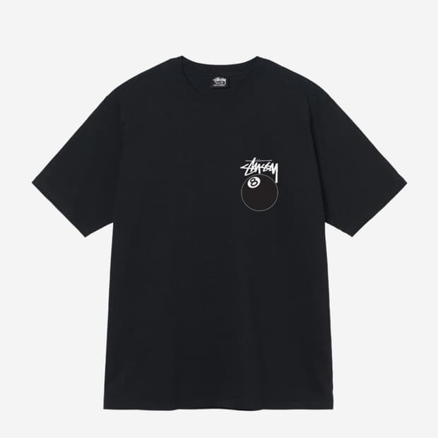 [s] 스투시 8볼 티셔츠 블랙 - 22SS